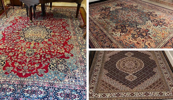 Various types of rugs