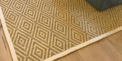 Cleaned jute rug