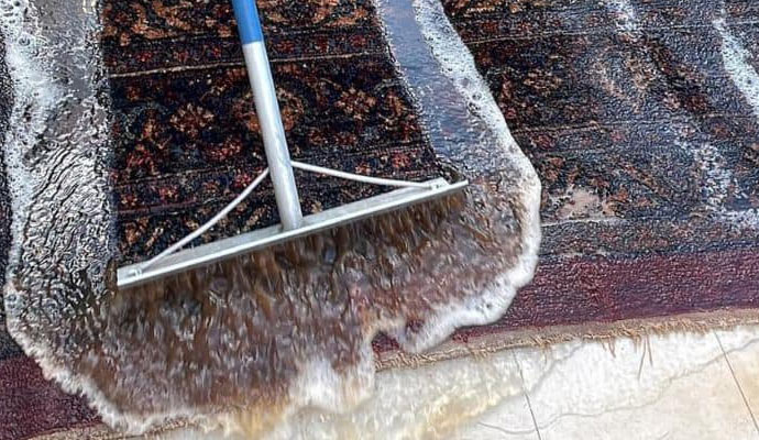 rug water washing and cleaning