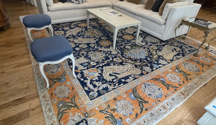 Rug placed in room