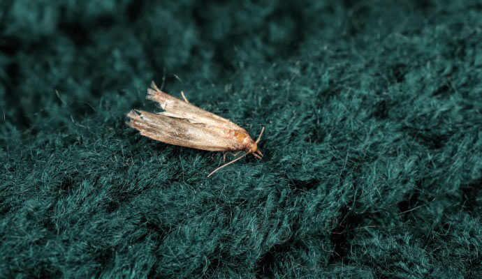 Visible moth on rug