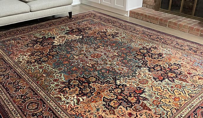 Cleaned turkish rug