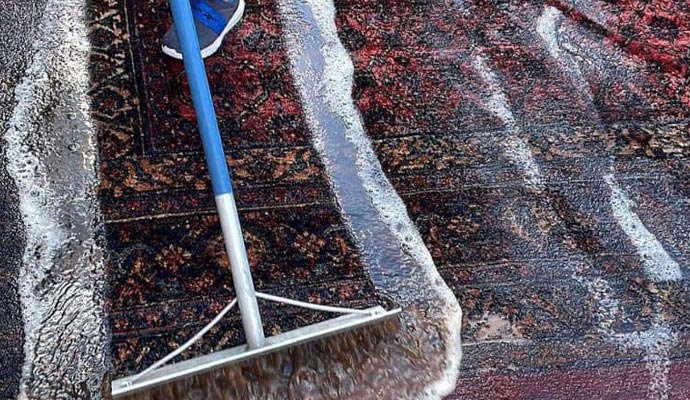 cleaning oriental rug professionally